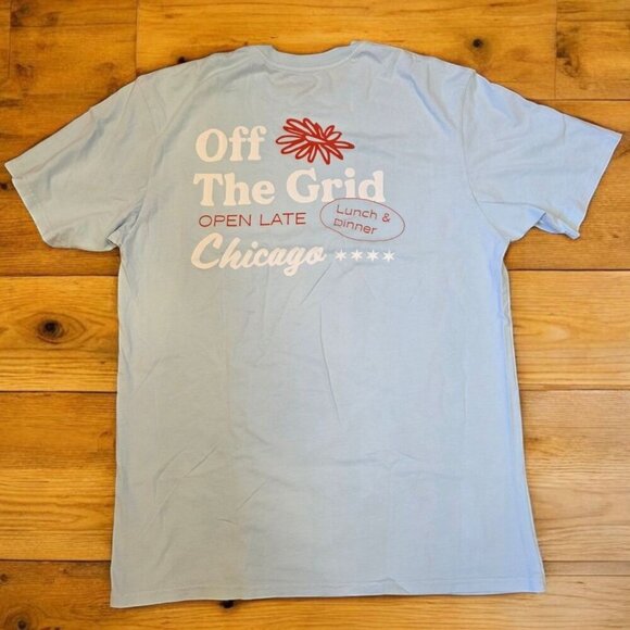 Off The Grid Records T-Shirt Men’s XL Blue Chicago Exclusive John Summit 2022 - Picture 1 of 9